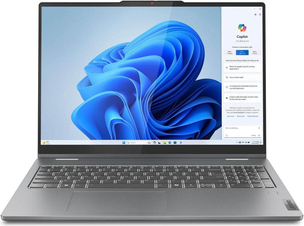 Lenovo IdeaPad 5 14' Touch Ryzen 7 2-in-1 Laptop, 14' FHD+ Touchscreen, AMD Ryzen 7 8845HS, 16GB RAM, 1TB SSD, FP Reader, Backlit KB, Stylus Pen, Wi-Fi 6, Win 11 Home