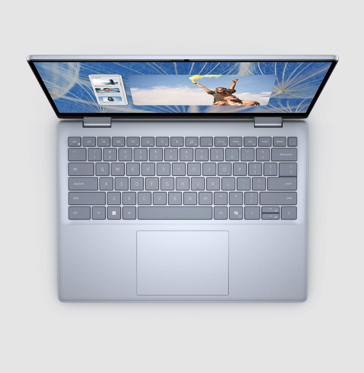 Dell Inspiron 14 7445 2-in-1 Laptop, 14' FHD+ Touchscreen, AMD Ryzen 5 8640HS(Beats i7-1255U), 16GB DDR5 RAM, 1TB PCIe SSD, Backlit KB, FP Reader, Type-C, FHD Webcam, Win 11 Home
