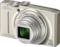 Nikon COOLPIX S8200 16.1 MP CMOS Digital Camera with 14x Optical Zoom NIKKOR ED Glass Lens and Full HD 1080p Video (Silver)
