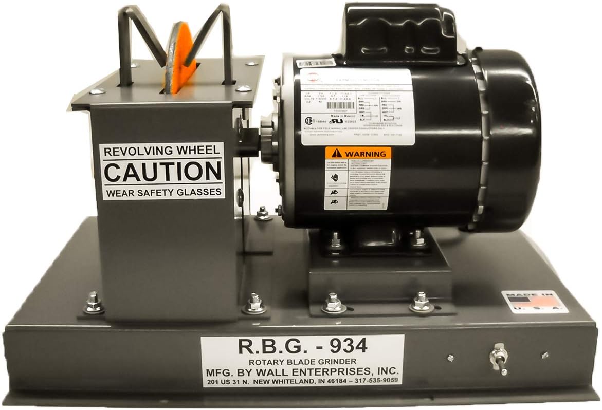 RBG RBG934 Commercial Lawn Mower Blade Bench Grinder 934 Quick 9' Sharpener 3/4 HP