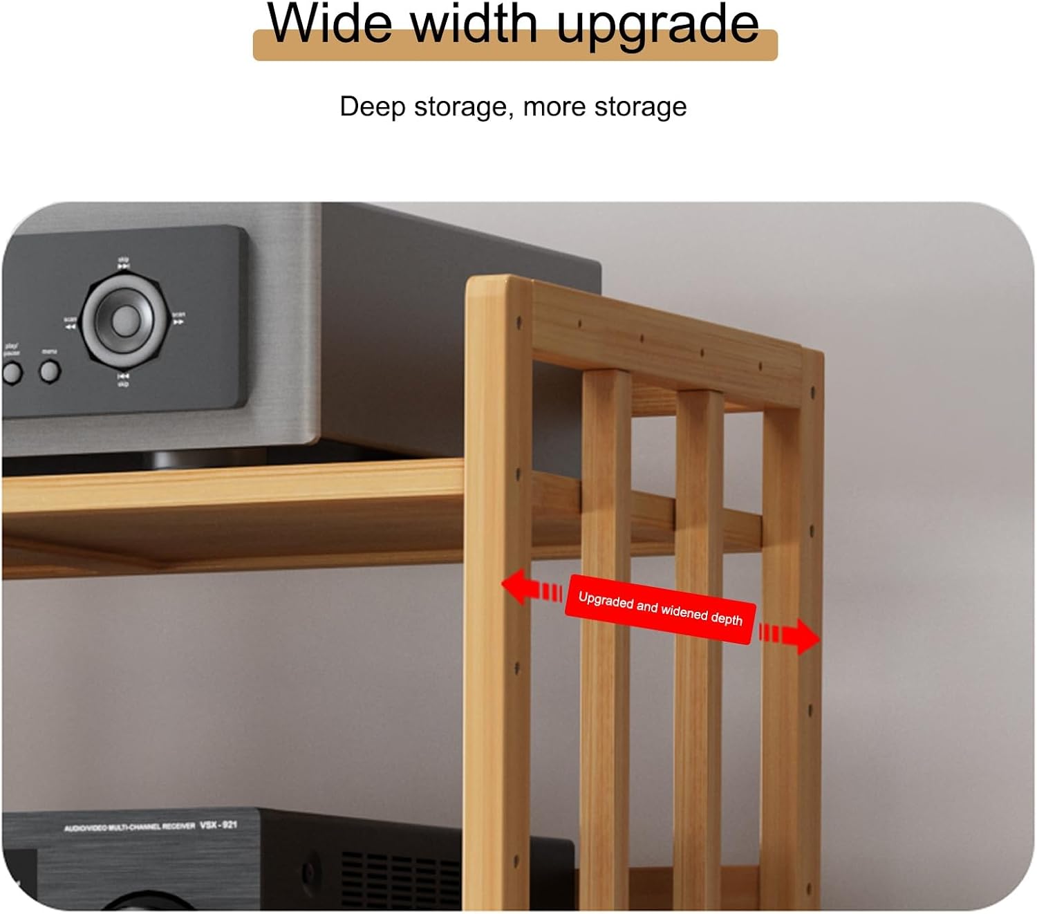 3 Tier Media Stand With Storage Shelves Corner Stereo Cabinet For Audio Visual Equipment Stereo Racks And Stands Media Audio Tower Cabinet,One Color50Cm/19.7In