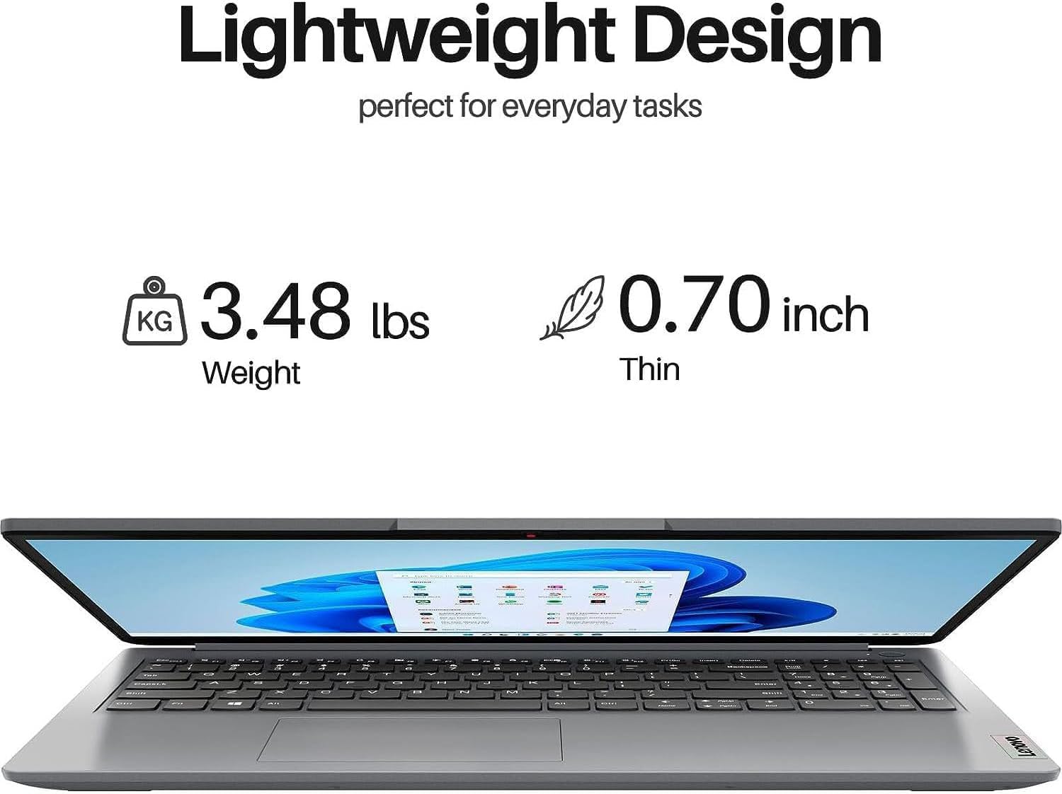 Lenovo Ideapad 15.6' Laptop | AMD Processor | Copilot & Windows 11 | 4GB DDR5 RAM | 1TB PCIe SSD | Full-Size Keyboard | Wi-Fi 6 | HDMI | Privacy Webcam | Dolby Audio | Multitasking Laptop for School