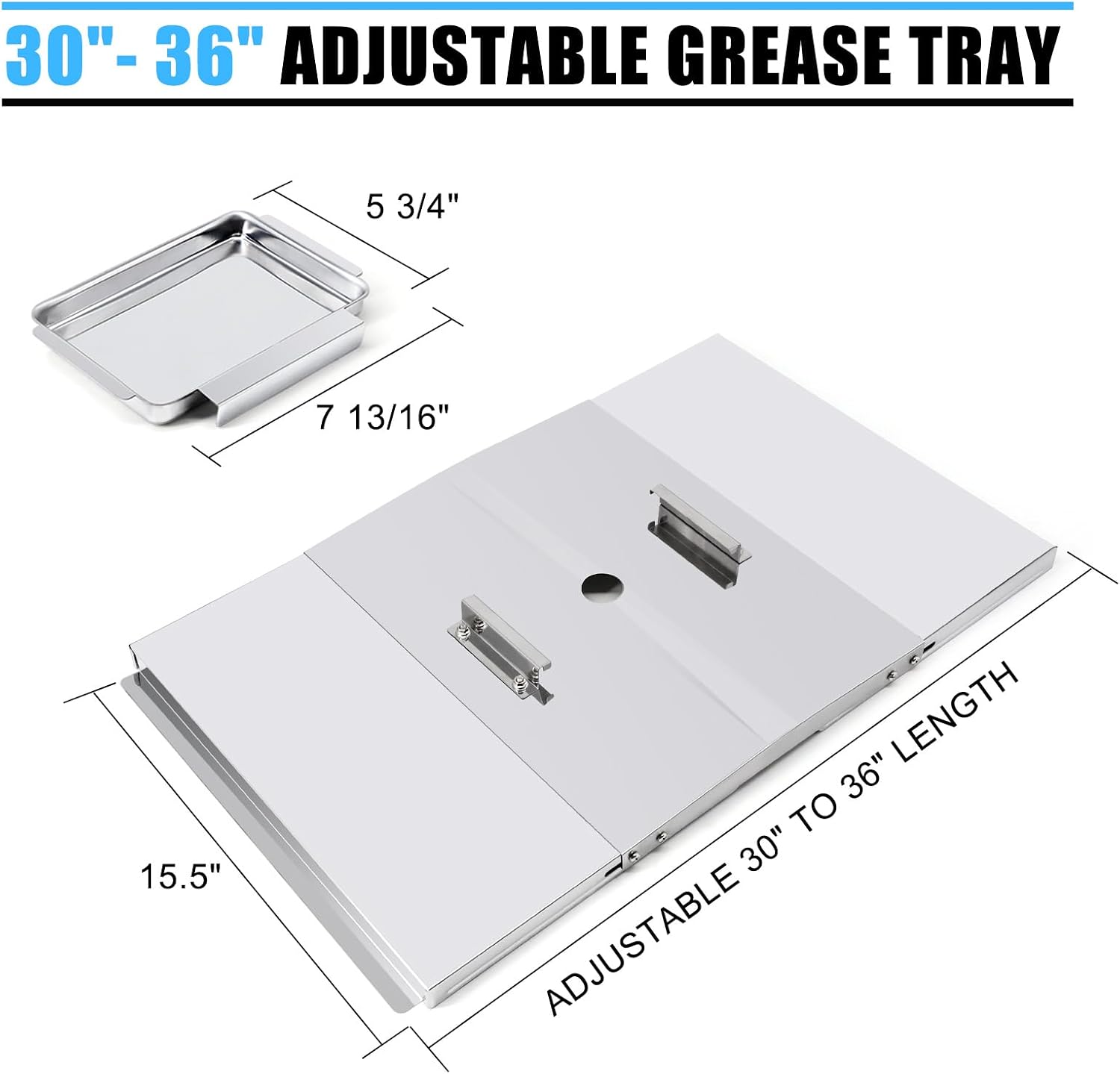 Grill Replacement Parts for Dyna-Glo DGB610SSP DGF600SSP, Drip Pan Grease Tray & Grill Grates & Heat Tents for Dyna Glo DGB610SSP 6 Burner Grill Models