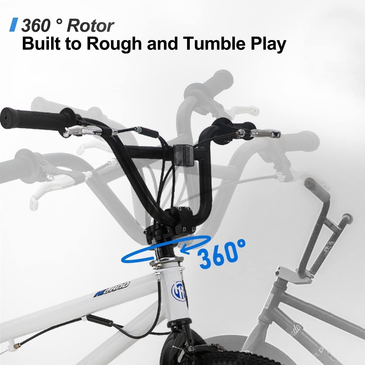 Hiland 20 inch Freestyle Kids BMX Bike,Beginner-Level to Advanced Riders with 360 Degree Gyro & 4 Pegs, Kids' Bicycles for Boys,Girls,Youth Multiple Colors