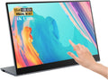15.6' 4K Portable Monitor, Touchscreen UHD IPS Display,100% sRGB, USB-C/HDMI Laptop Display, Dual Speakers, Aluminum Alloy, Compatible with Laptop, PC, Smartphone, PS4/5, Xbox, Switch