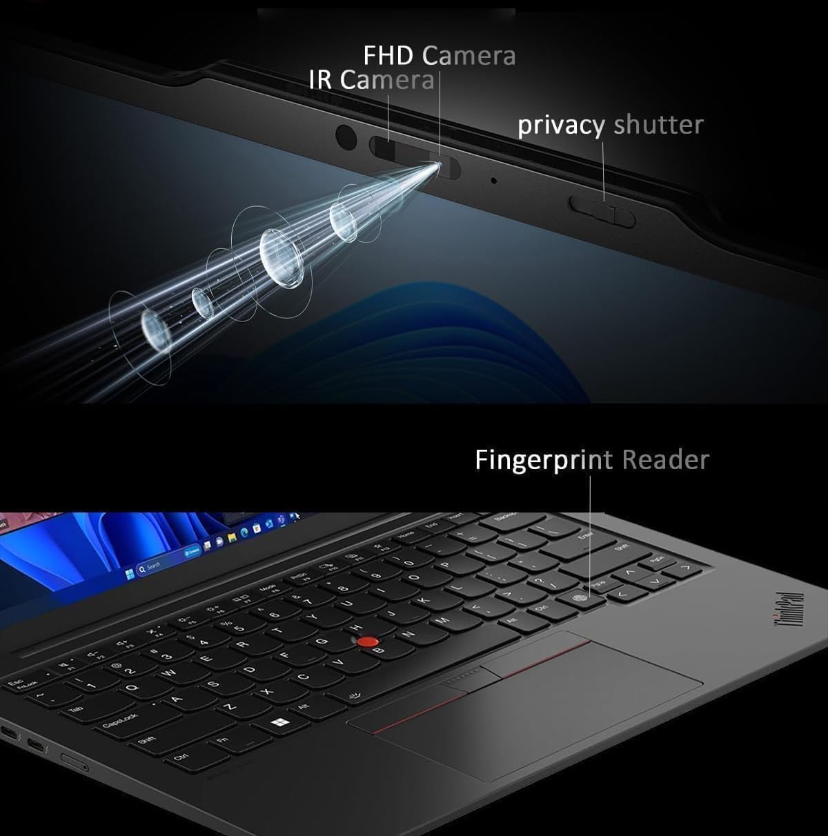 Lenovo ThinkPad X1 Carbon Gen 13 Aura Edition AI PC Laptop (14' FHD+ Touchscreen, Intel Core Ultra 7 255U, 32GB 8400MT/s RAM, 2TB SSD, (>i7-1355U)), Backlit, FP, IR Webcam, Thunderbolt 4, Win 11 Pro