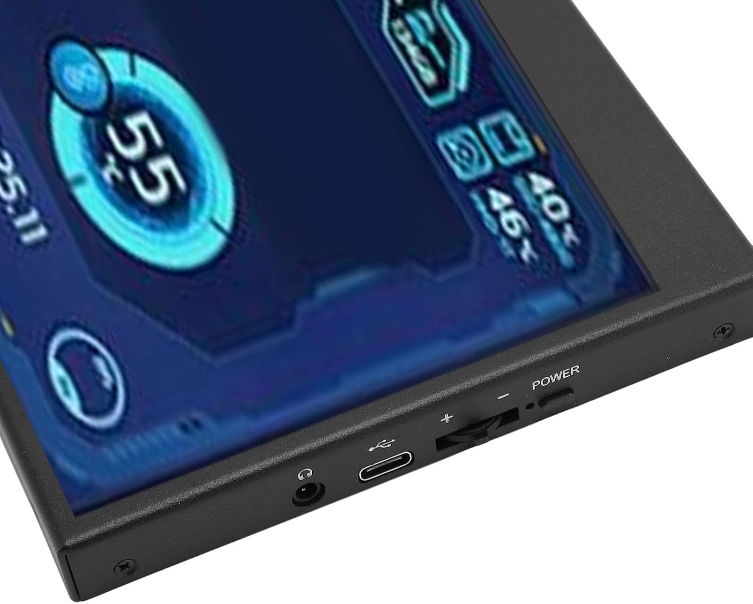 Yunseity Computer Temp Monitor, PC Temperature Display, PC Sensor Panel for aida64 Monitor, Mini Secondary Screen CPU GPU Data Temperature Monitor for