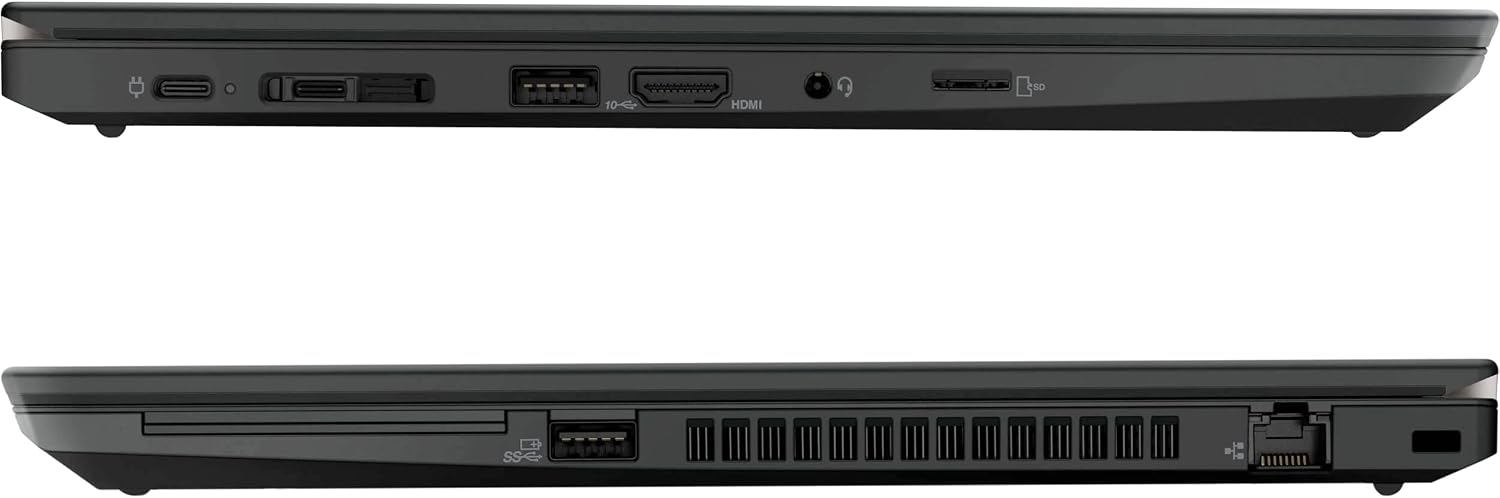 Lenovo Thinkpad T14 (Gen 1) 14'' Laptop, i5 10310U 1.7Ghz, 16GB DDR4, 1TB NVMe SSD, 1080p Full HD, Thunderbolt 3, HDMI, Webcam, Windows 11 Pro (Renewed), Black