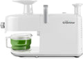 Tribest Greenstar 5 GS5 All Stainless Steel Twin Gear Cold Press Masticating Juicer with Easy Clean Housing, Screen Cleaning Tool and Glass Pitcher, White