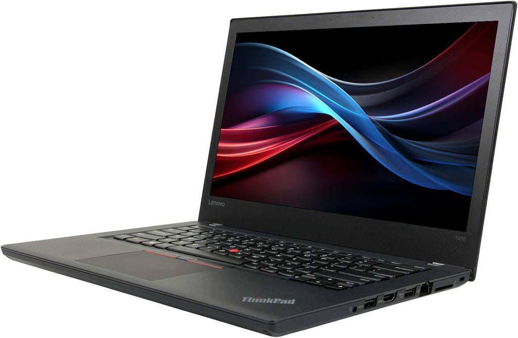 Lenovo Thinkpad T470 14 inches Business Laptop Computer, Intel Core i5-6300U, 16GB RAM, 256B SSD, Thunderbolt, Type-C, HDMI, RJ-45, Windows 11 Pro (Renewed)