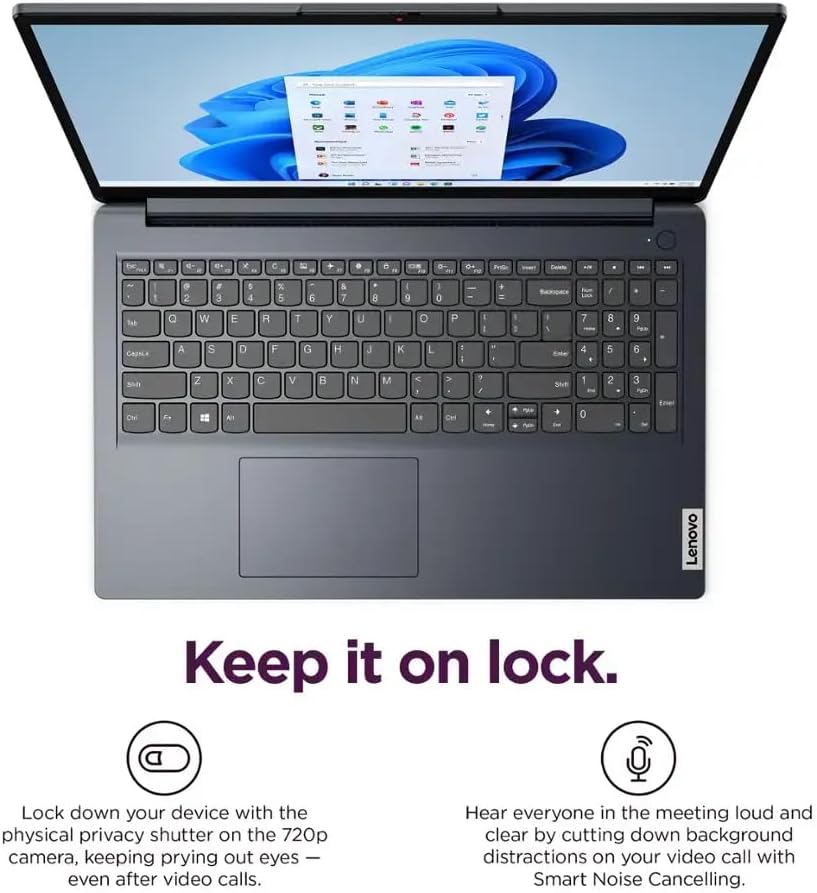 Lenovo Ideapad 1 15.6' HD Laptop, Intel Celeron N4500, 4GB DDR4, 128GB eMMC, W11HS, One-Year Microsoft Office 365, Abyss Blue, 82LX00D3US (Renewed)