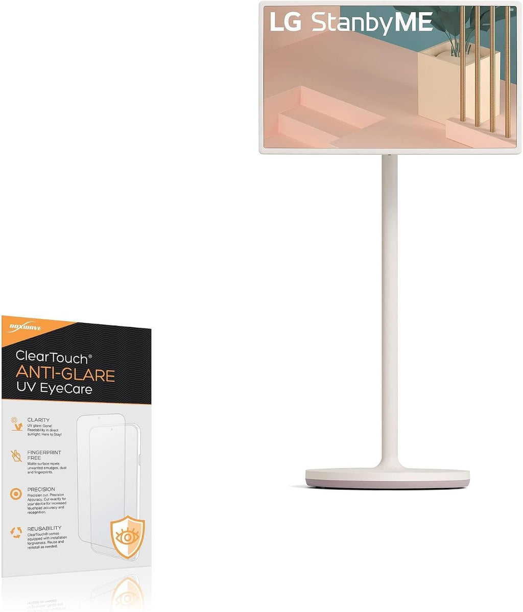 BoxWave Screen Protector Compatible with LG 27-inch Class StandbyMe Portable Monitor 27ART10AKPL - ClearTouch Anti-Glare Anti-UV EyeCare (2-Pack), Filters Out Harmful Blue Light Reduce Fatigue