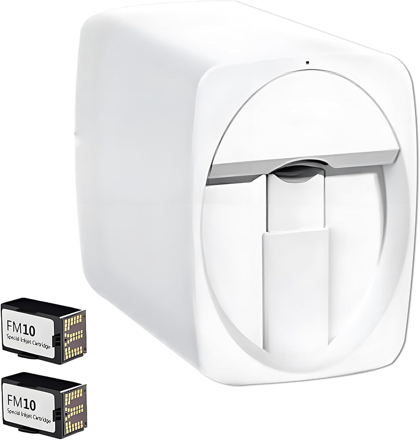 Professional 3D Nail Printer Mini Printer for Nails with 2 Ink Cartridges, Multifunction Portable Mobile Nail Painting Machine for Kid/Nail Studio/Manicurist/Nail Lovers A