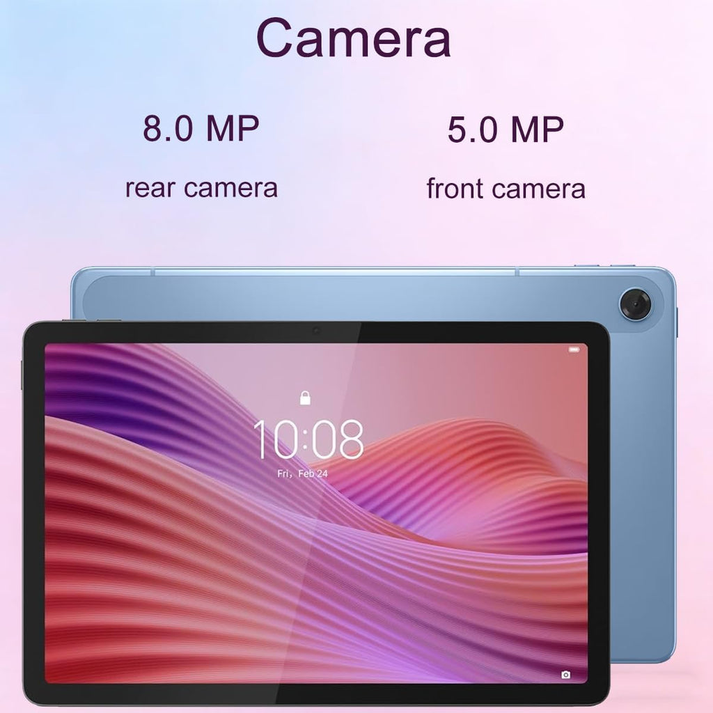 Lenovo Tab M10 10.1' Idea Android Tablet, 256GB Storage (128GB eMMC+128GB SD Card), FHD+ (1920x1200), 8-Core MediaTek, Ultra-Light Design for Kid, Student, Gaming, Long Battery Life, 8MP+5MP Camera