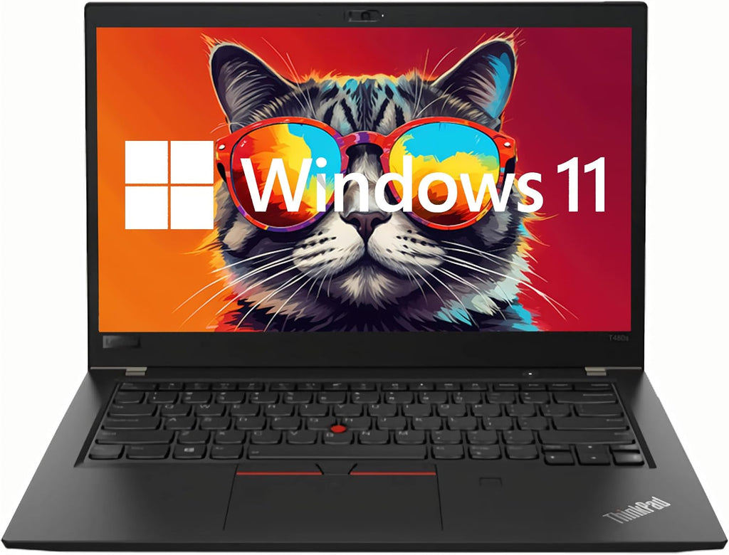 Lenovo ThinkPad T480s Windows 11 Pro Laptop Computer, 14' FHD (1920x1080) Business Laptop, Intel Core i5-8350, 16GB RAM, 256GB SSD, Type-C, Thunderbolt, HDMI(Renewed)