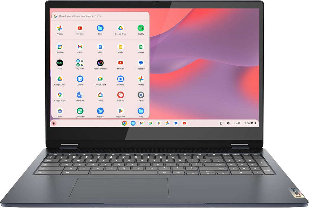 Lenovo IdeaPad Flex 3i Chromebook Laptop, Intel® UHD Graphics, 15.6' FHD Display, Intel Pentium N6000, 8GB RAM, 128GB SSD, 1920x1080 px, Touchscreen, Chrome OS, Abyss Blue