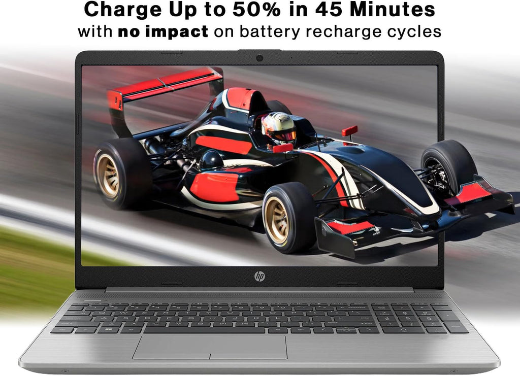 HP 250 G9 Laptop, 15.6' FHD Screen, Intel Celeron Dual Core Series Processor, 8GB RAM, 256GB SSD, Windows 11 Pro, Anti-Glare Coating, HD Camera with Temporal Noise Reduction