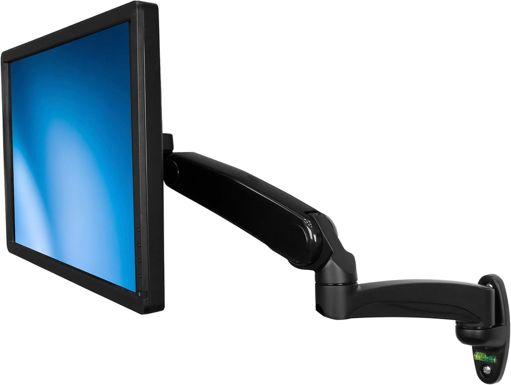 StarTech.com Wall Mount Monitor Arm - Full Motion Articulating - Adjustable - Supports Monitors 12' to 34' - VESA Monitor Wall Mount - Black (ARMPIVWALL)
