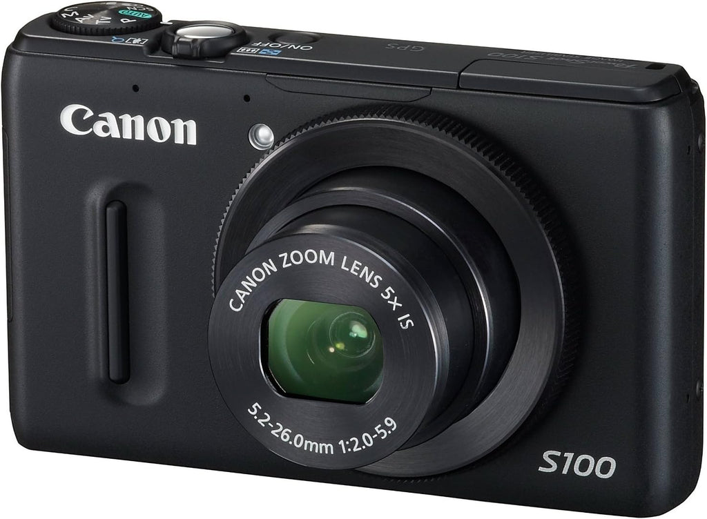 Canon PowerShot S100 12.1 MP Digital Camera with 5x Wide Angle Optical Image Stabilized Zoom (Black)