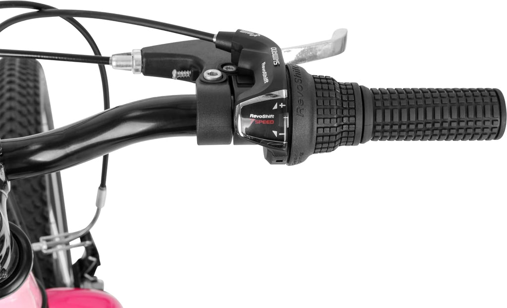 Retrospec Dart Kids Bike - 7-Speed Hybrid Bicycle for Ages 6-11 with 29in All-Season Tires & Shock Absorption - Adjustable Height Youth Bike with V-Brakes & Smooth Gear Shifting