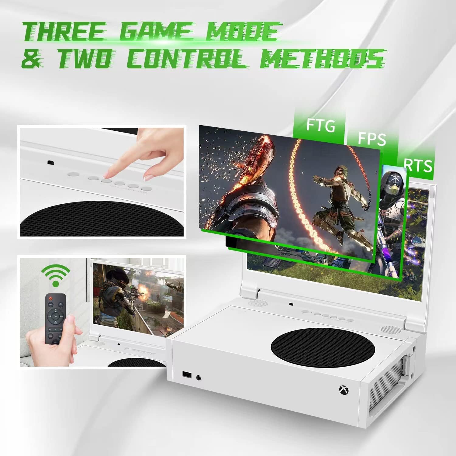 G-STORY 12.5'' Portable Monitor for Xbox Series S, 1080P Portable Gaming Monitor IPS Screen for Xbox Series S（not Included） with Two HDMI, HDR, Freesync, Game Mode, Travel Display