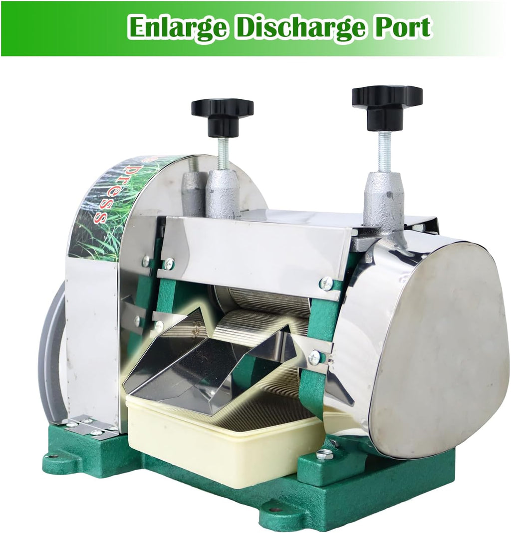 Commercial Manual Sugar Cane Ginger Press Juicer with Knives Wooden Case