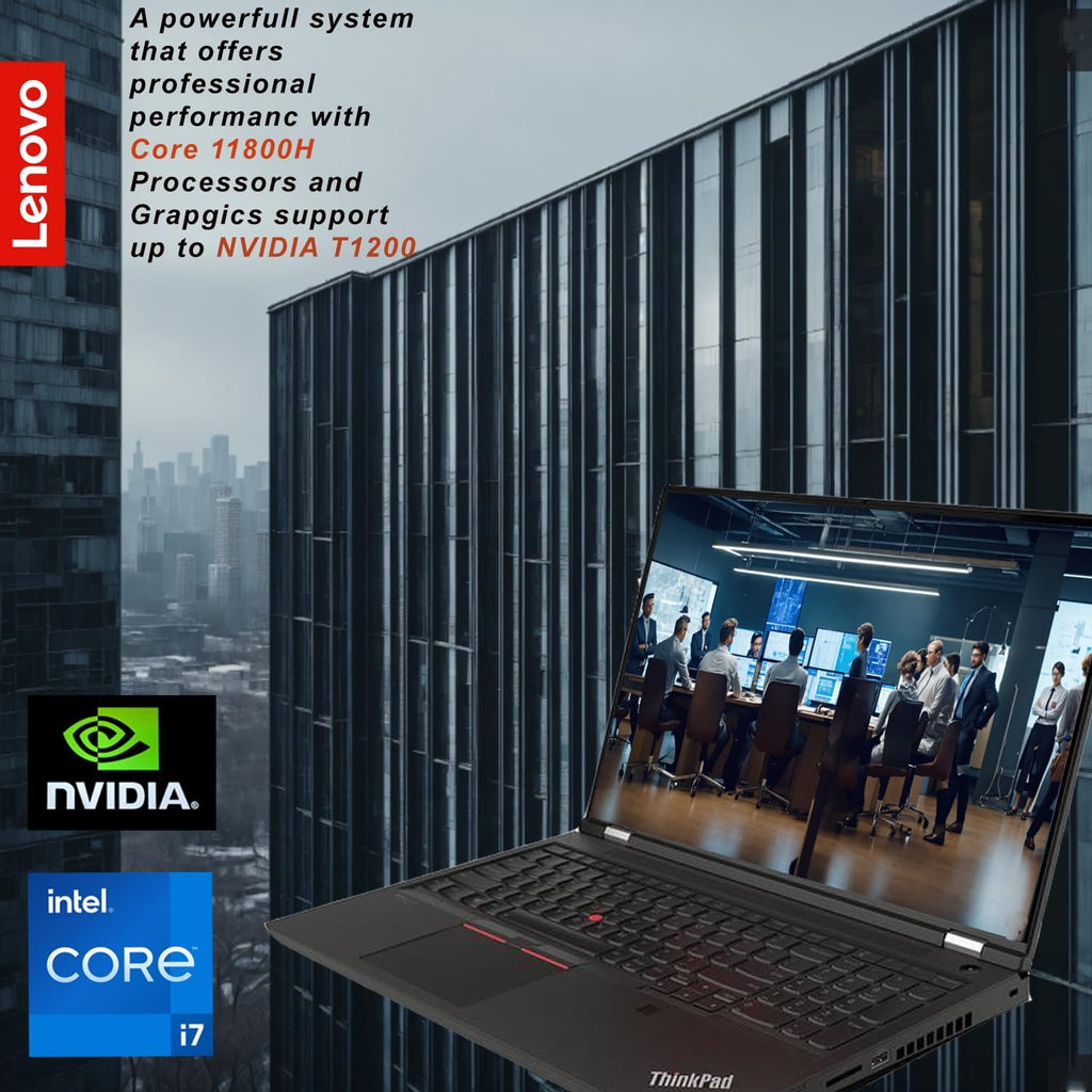 Lenovo ThinkPad - Mobile Workstation, 15.6' FHD (1920 x 1080) IPS, Intel Core i7-11800H, Nvidia T1200, 8 Cores, Backlit Keyboard, Fingerprint, Win11 Pro, w/WOWPC Bundle (128GB RAM | 6TB PCIe SSD)