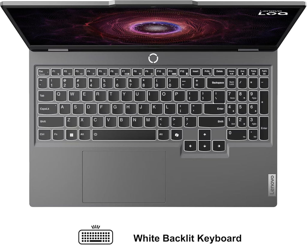 Lenovo LOQ Gaming Laptop 15.6' FHD IPS 144Hz (100% sRGB, G-SYNC) Intel 10-core i5-13450HX 16GB RAM 512GB SSD GeForce RTX 5050 DLSS4 (440 AI Tops) Backlit Nahimic 5MP Privacy Camera Win11 ICP Hub
