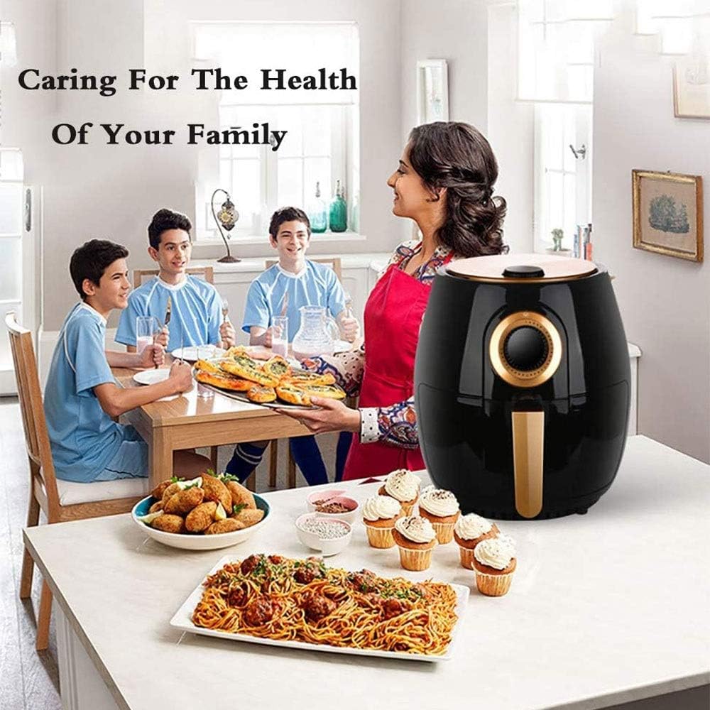 Air Fryer No Oil Toaster Oven Electric Deep Fryer Chicken Pizza Cooker 4.2 Quart 1350 Watt Electric Hot Air Cooker Knob Control with 5 Cooking Presets
