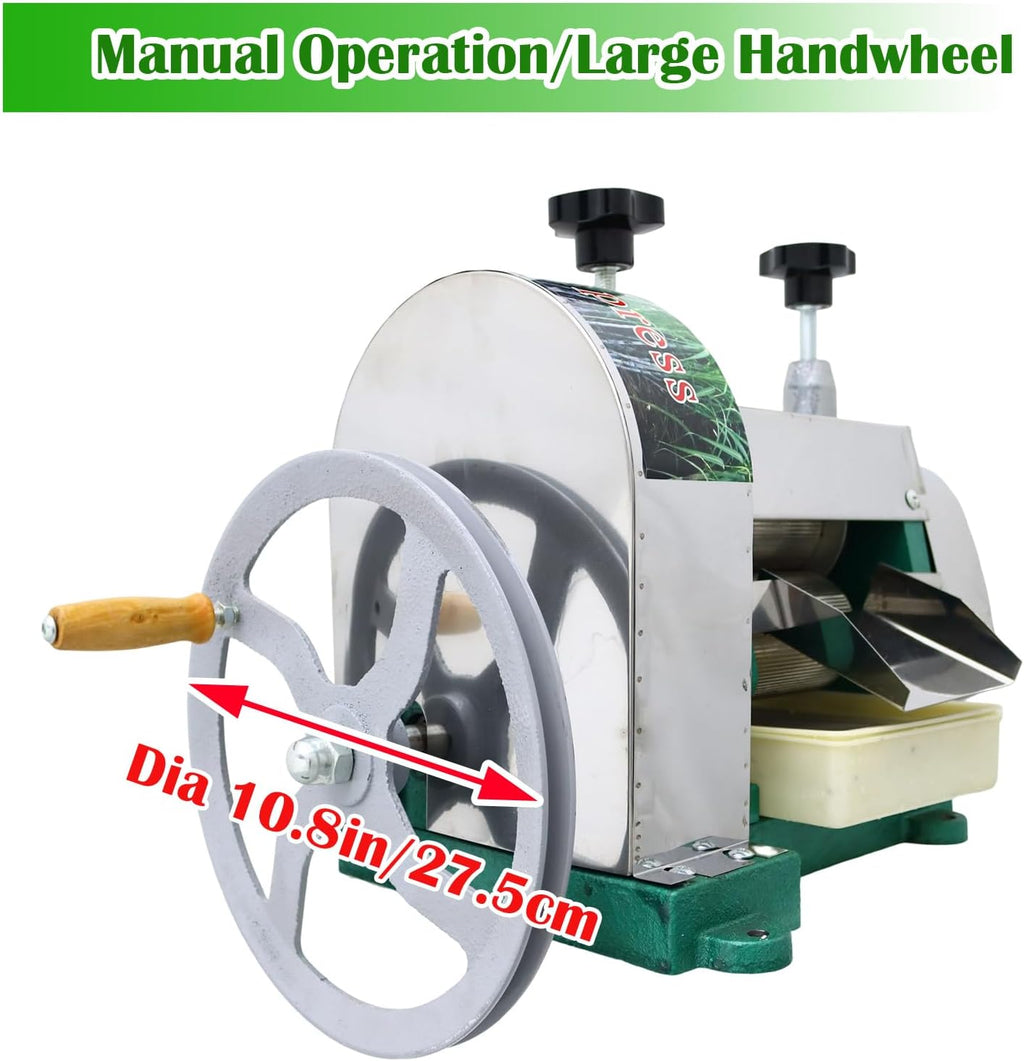 Commercial Manual Sugar Cane Ginger Press Juicer with Knives Wooden Case