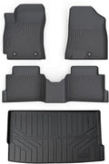Cartist Floor Mats and Cargo Liner Fit for Hyundai Kona 2024 2025 2026 (No Electric Model) Limited | N Line | SE | SEL Accessories All Weather TPE 1st & 2nd Row Car Rear Trunk Mats