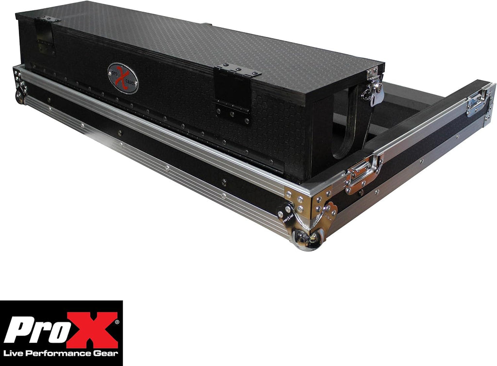ProX XS-AHQU32DHW ATA Digital Audio Mixer Flight Case for Allen & Heath QU-32 Console with Doghouse compartment and Caster wheels
