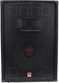 Rockville RSG15.4 15' 1500W 3-Way 4-Ohm Passive PA Speaker, High-Power Drivers, Durable Build, Wide Frequency Range, for DJs and Live Events