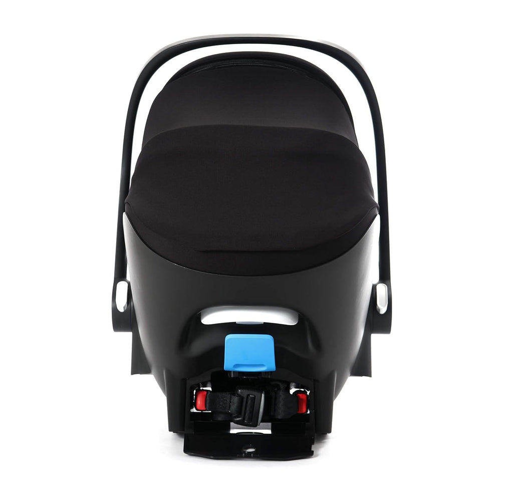 Clek Liingo Baseless Infant Car Seat with Newborn Support System, Latch System with One-Hand Release, Stroller Compatible, and Flame Retardant-Free (Railroad Ziip)
