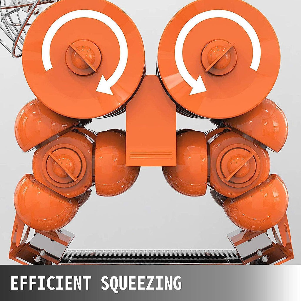 Commercial Juicer Machine, Oranges Juice Machine with Pull-Out Filter Box Commercial Orange Juicer 22-30 Oranges Per Minute, 110V Juice Extractor, 120W Orange Squeezer (E4)