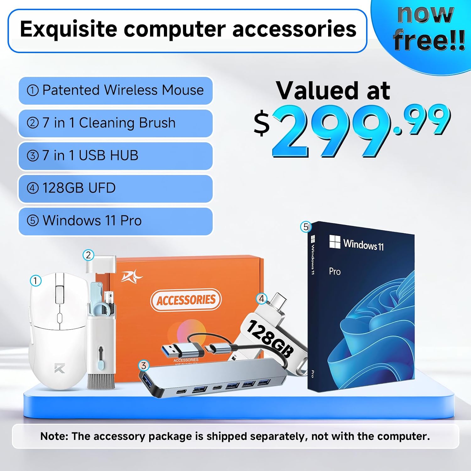 HP 2025 17 inch Laptop, Intel 8-Core i3-N305, 17.3' HD+ Anti-Glare Display, 32GB RAM, 1TB SSD, Windows 11 Pro, Copilot AI, Numeric Keypad, Wi-Fi 6, HDMI, for Business Student, w/Accessories