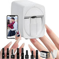 Nail Printer Nail Art Machine | Upgrade Portable 3D Nail Painting Machine W/Multiple Accessories1000+ DesignsSmart DIY Art Fingernail Printer Machine for Home Nail Salon Cute Girls Women White