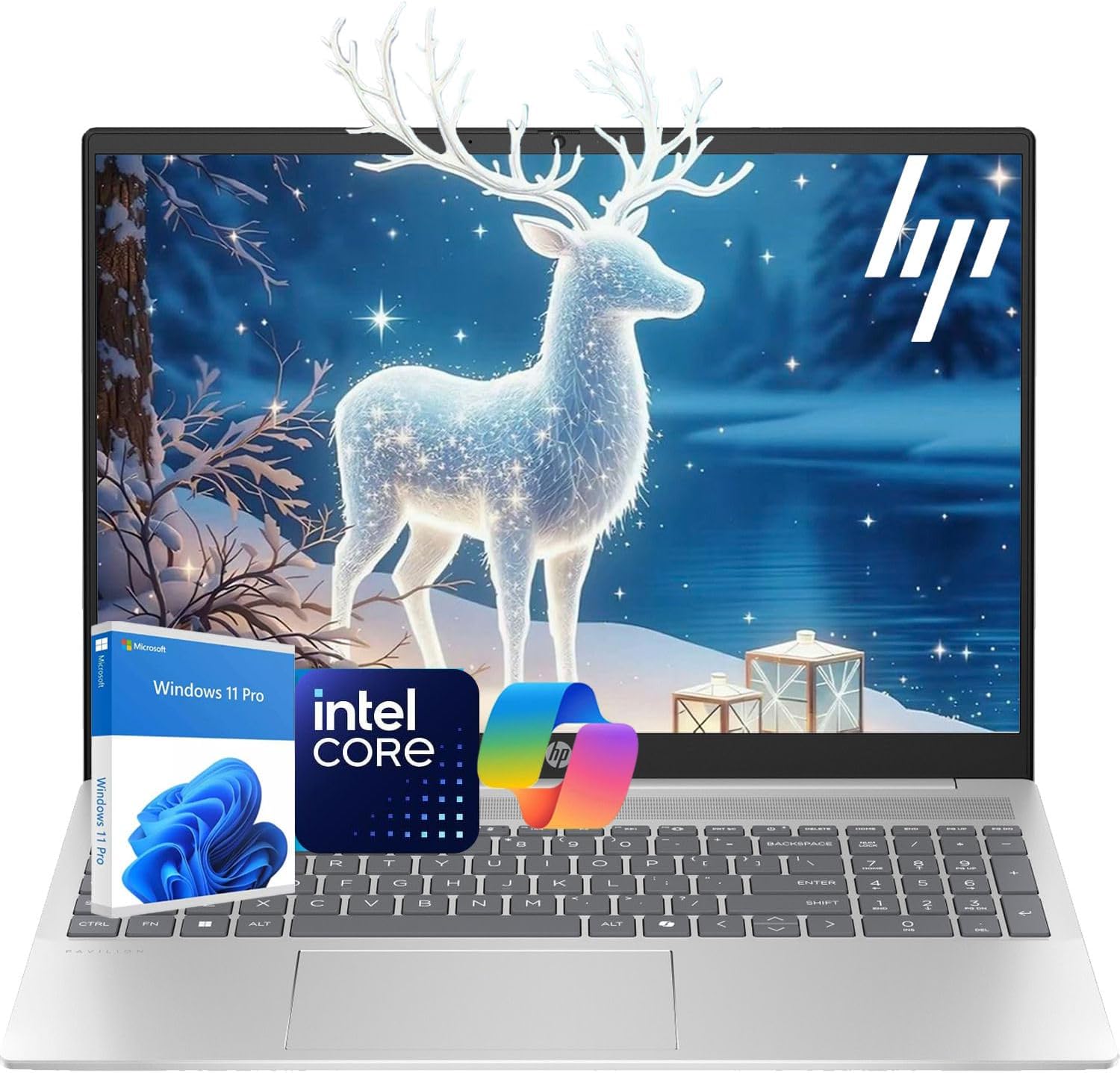 HP Latest 15.6' FHD Business Laptop, Intel Dual Core Processor Series, 16GB RAM | 256GB PCIe SSD, Wi-Fi 6, Copilot AI, SD Card Reader, Win11 Pro with Microsoft Office, for Work&Study