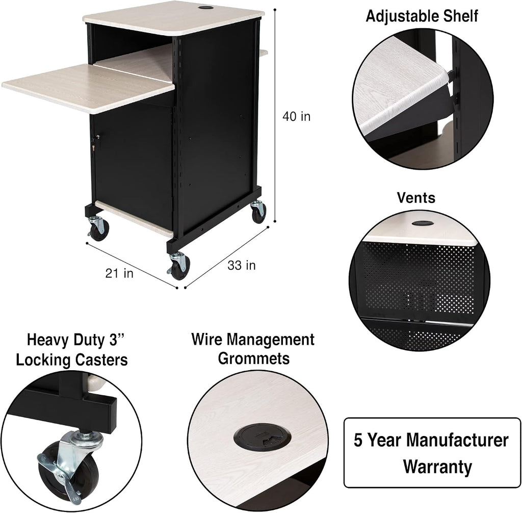 OEF Furnishings Jumbo Presentation Cart
