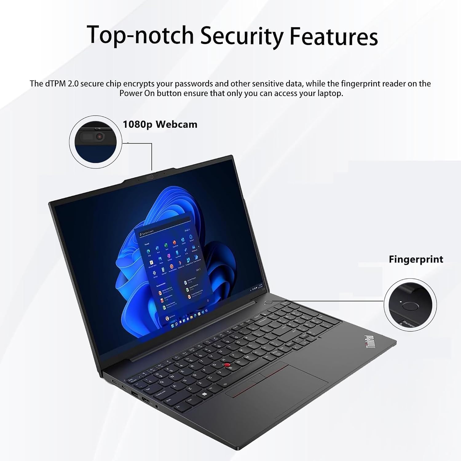 Lenovo ThinkPad E16 Gen 3 Business Laptop | 16' FHD+ | Intel Ultra 7 255H | 16GB RAM | 512GB SSD | Fingerprint | Backlit KB | HDMI | FHD Webcam | Wi-Fi 6E | Win 11 Pro | AI - Black