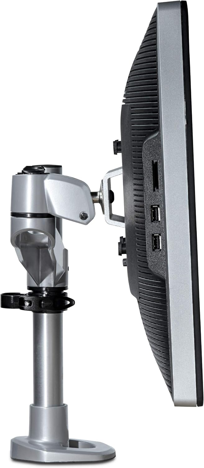 StarTech.com Desk Mount Monitor Arm, for UHD, iMac and Apple Thunderbolt Displays up to 49' (30.9lb/14kg), Articulating Height Adjustable Single Monitor Pole Mount, Clamp or Grommet Base, TAA