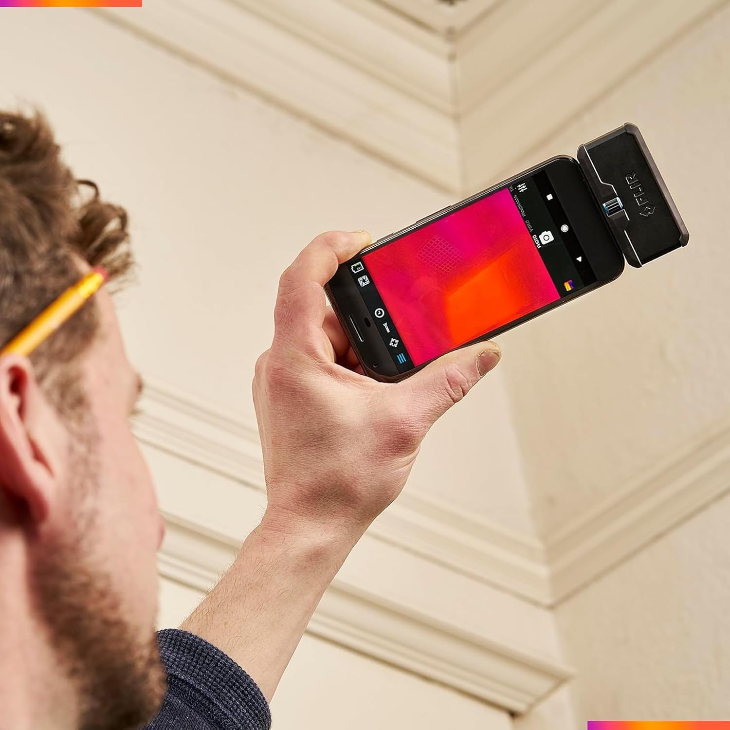 Flir One Pro - Thermal Imaging Camera for Android Smartphones (USB-C), 480x360 Super Resolution (160x120 Native IR)