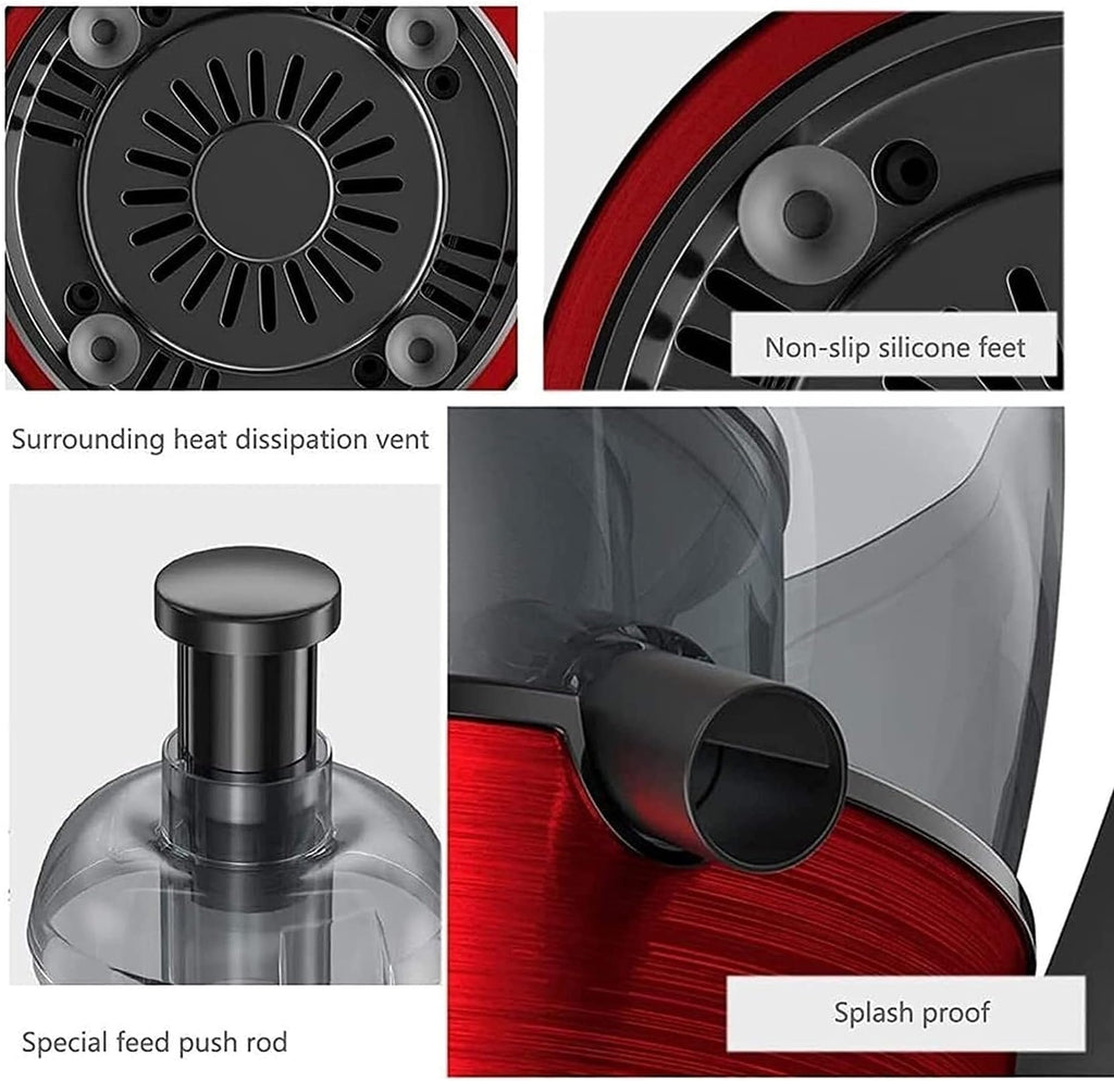 400W Juicer Machine for Fruit & Vegetables, 1.5L Capacity, 3-Speed Control, Quiet Masticating Juicer, Easy to Clean, Food Prep