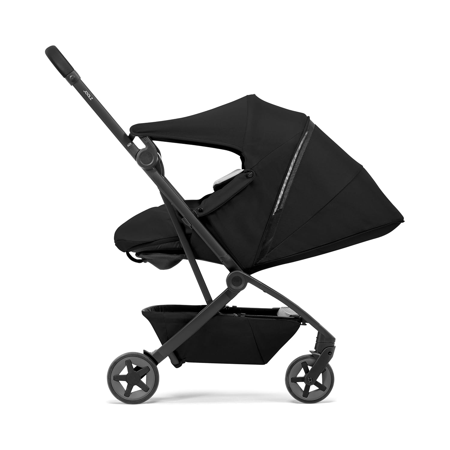 Joolz Aer2 Nest-to-Seat Accessory - Parent-Facing Compact Travel Stroller Seat for Newborn to Toddler (Up to 33 lbs) –Lightweight One-Hand Fold – Airplane Approved – Space Black (Chassis Not Included)