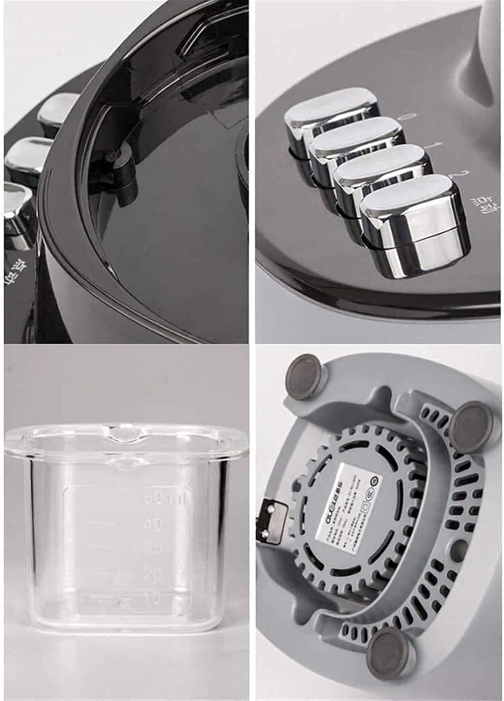 Multifunctional 700W Centrifugal Juicer, 3-Speed Juicing, Dry Grinding, 2 Knives & Mixing Cups, Portable, Easy to Clean