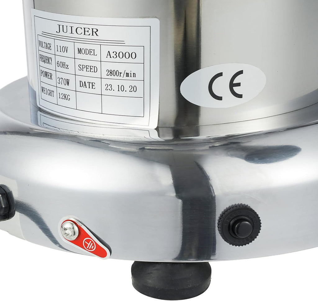 Juicer Machine, 370W Centrifugal Juicer Extractor with Wide 3' Wide Mouth, 2800RPM Juicer for Vegetable and Fruit, Easy to Clean, Low Noise