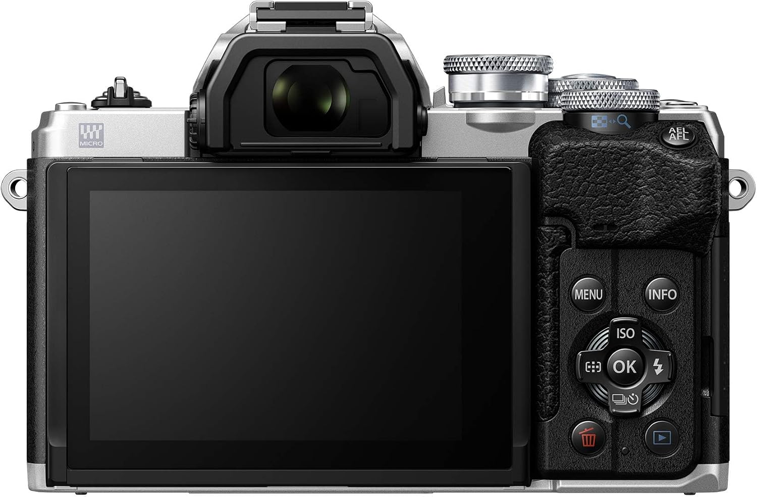 OM SYSTEM Olympus E-M10 Mark IV Silver Micro Four Thirds System Camera 20MP Sensor 5-Axis Image Stabilization 4K Video Wi-Fi