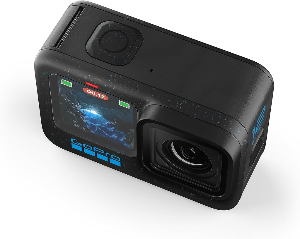GoPro HERO12 Black - Waterproof Action Camera with 5.3K60 Ultra HD Video, 27MP Photos, HDR, 1/1.9' Image Sensor, Live Streaming, Webcam, Stabilization