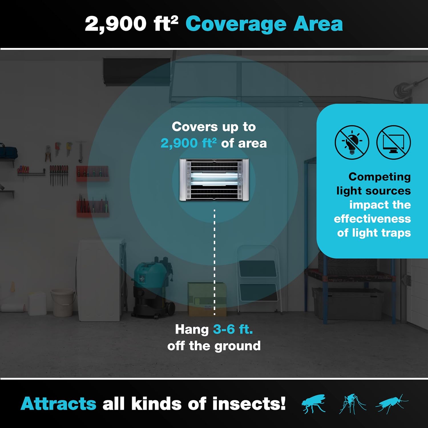 Catchmaster Vector Plasma Grilled UV Light Fly Trap Silver, Indoor Gnat Traps for House, Shatterproof Bulbs, UV Lamp Insect Killer, Bug Catcher for Commercial Kitchen, Warehouse & Restaurant
