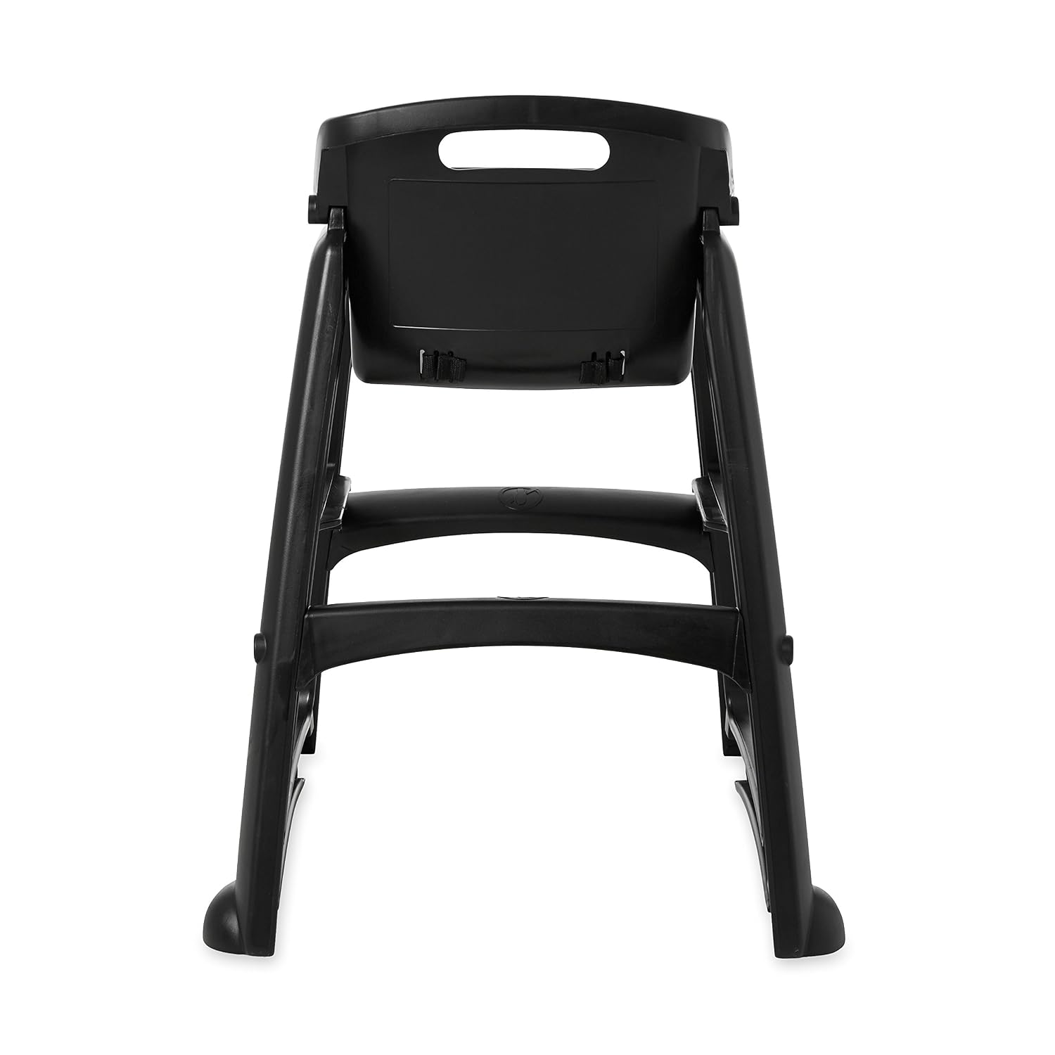 Rubbermaid Commercial Products Sturdy High Chair, 33lb Capacity, Black, Pre-Assmbled Without Wheels, Stackable, Fits Under Table for Child/Baby/Toddler Seating